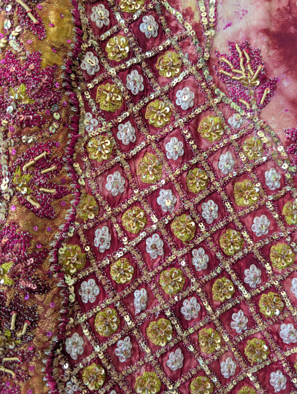 Embroidery details of the model Altar