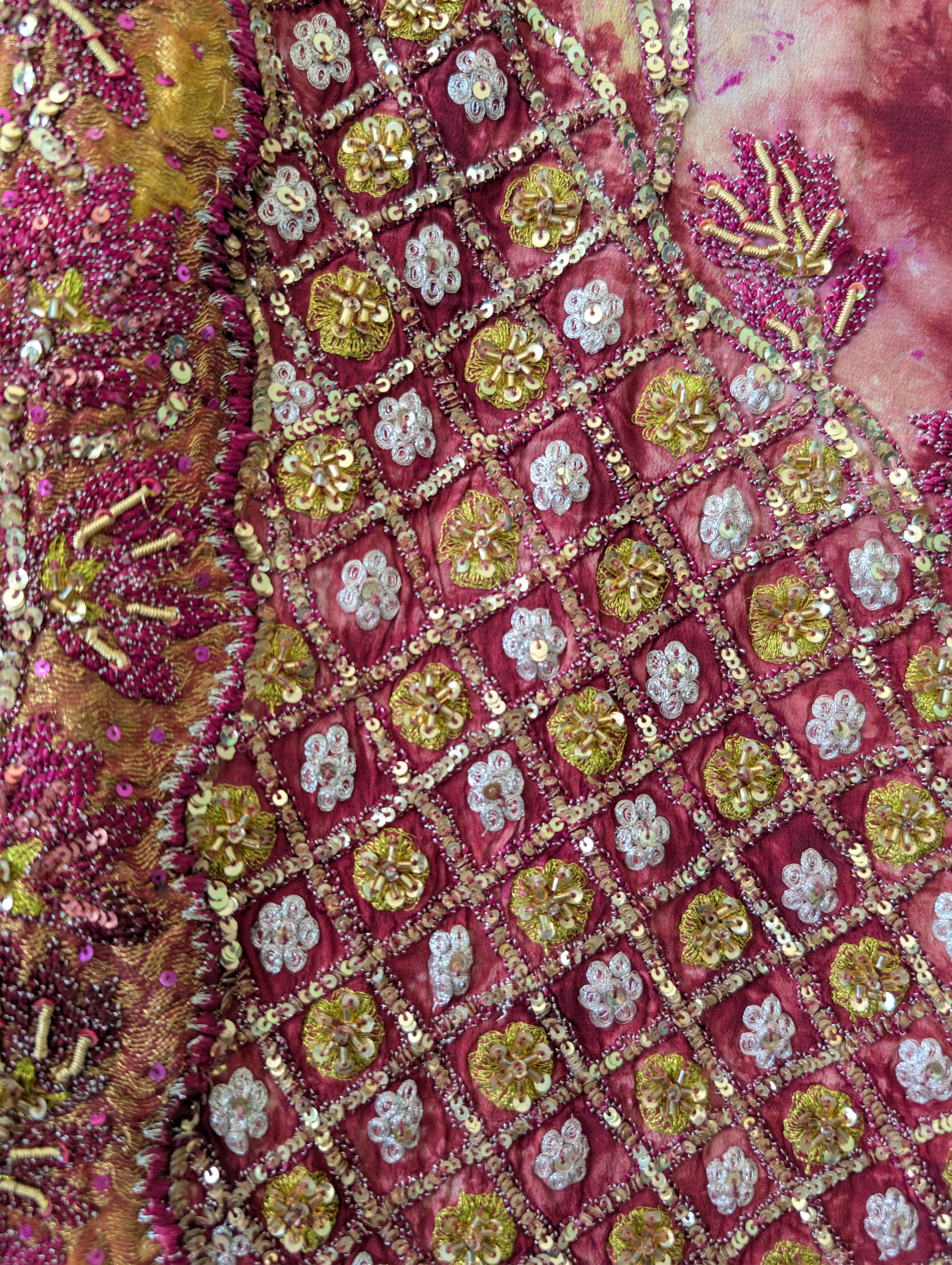 Embroidery details of the model Altar