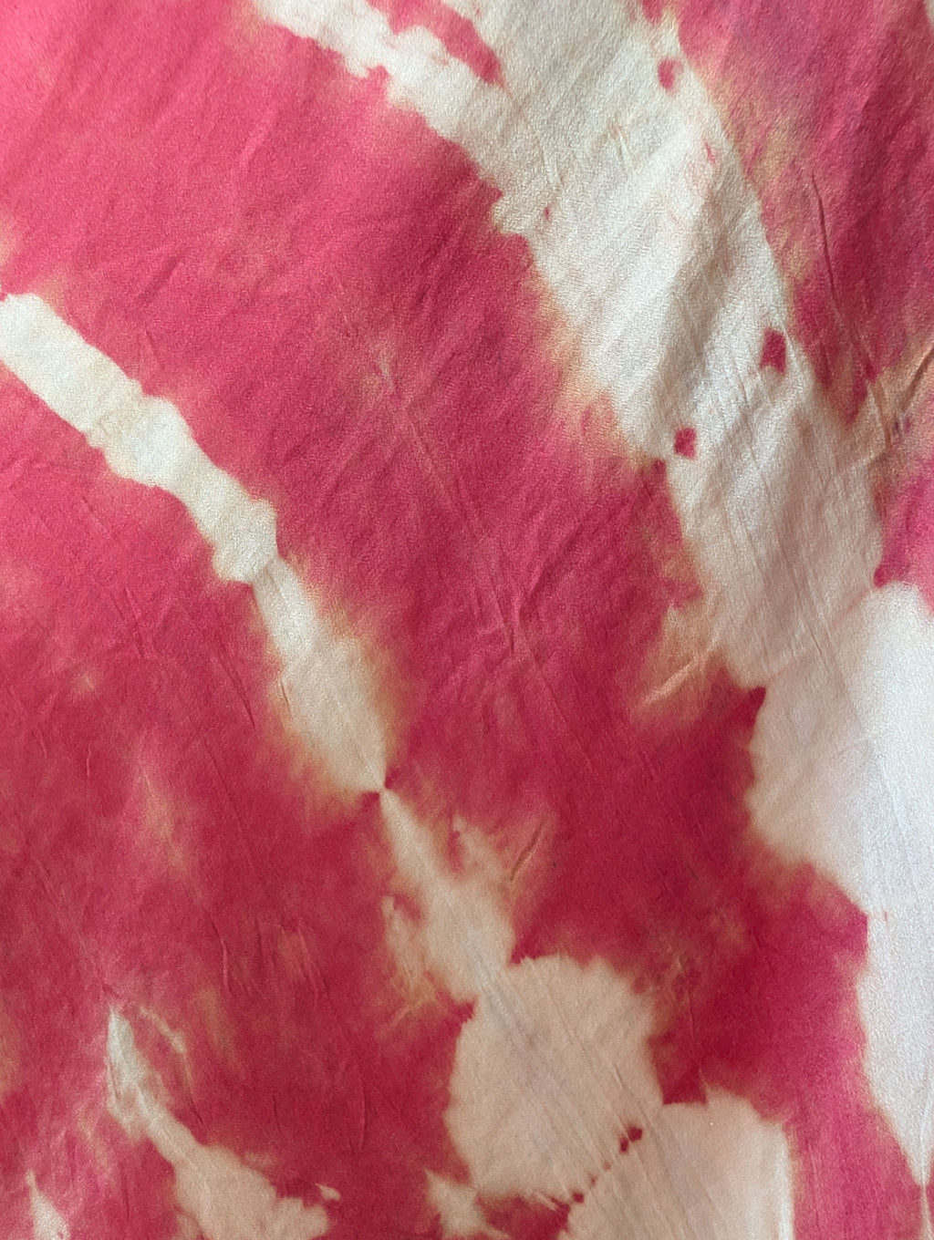 The Muse Burning Sands satin silk tie and diye dark pink and white very soft