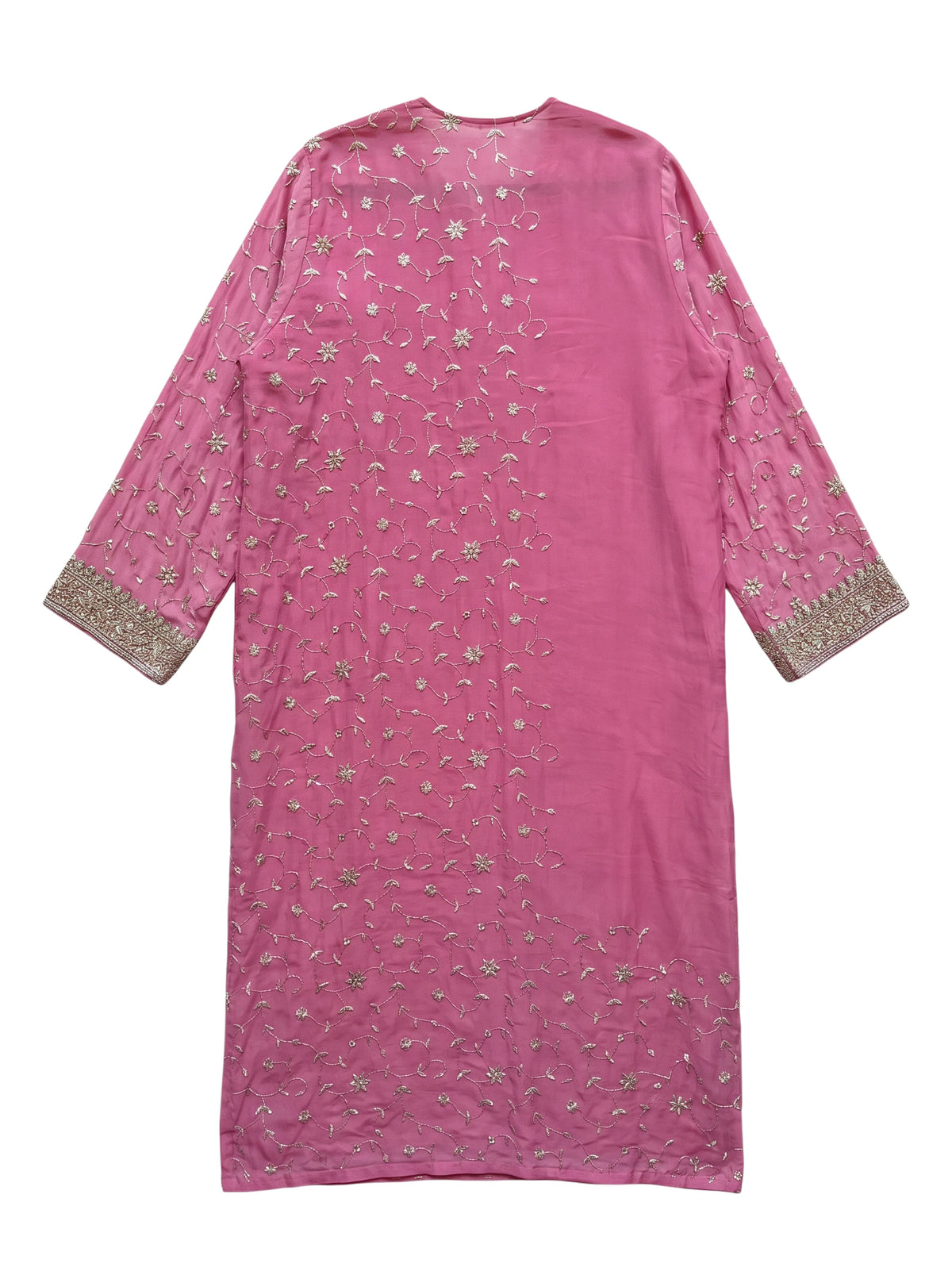 Flatlay Backside long natural silk kimono unisex collection Yayavara Creation