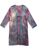 Flatlay frontside The Eternal Open Palm natural silk embroidered kimono