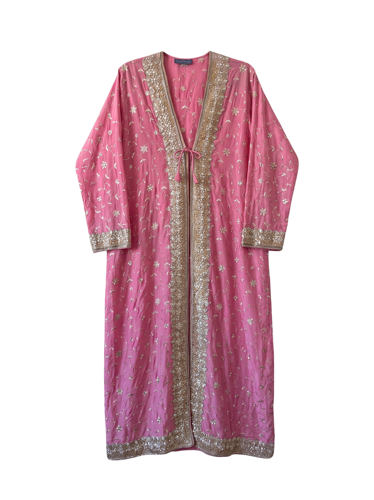 Flatlay frontside Long silk jacket kimono Yayavara Creation