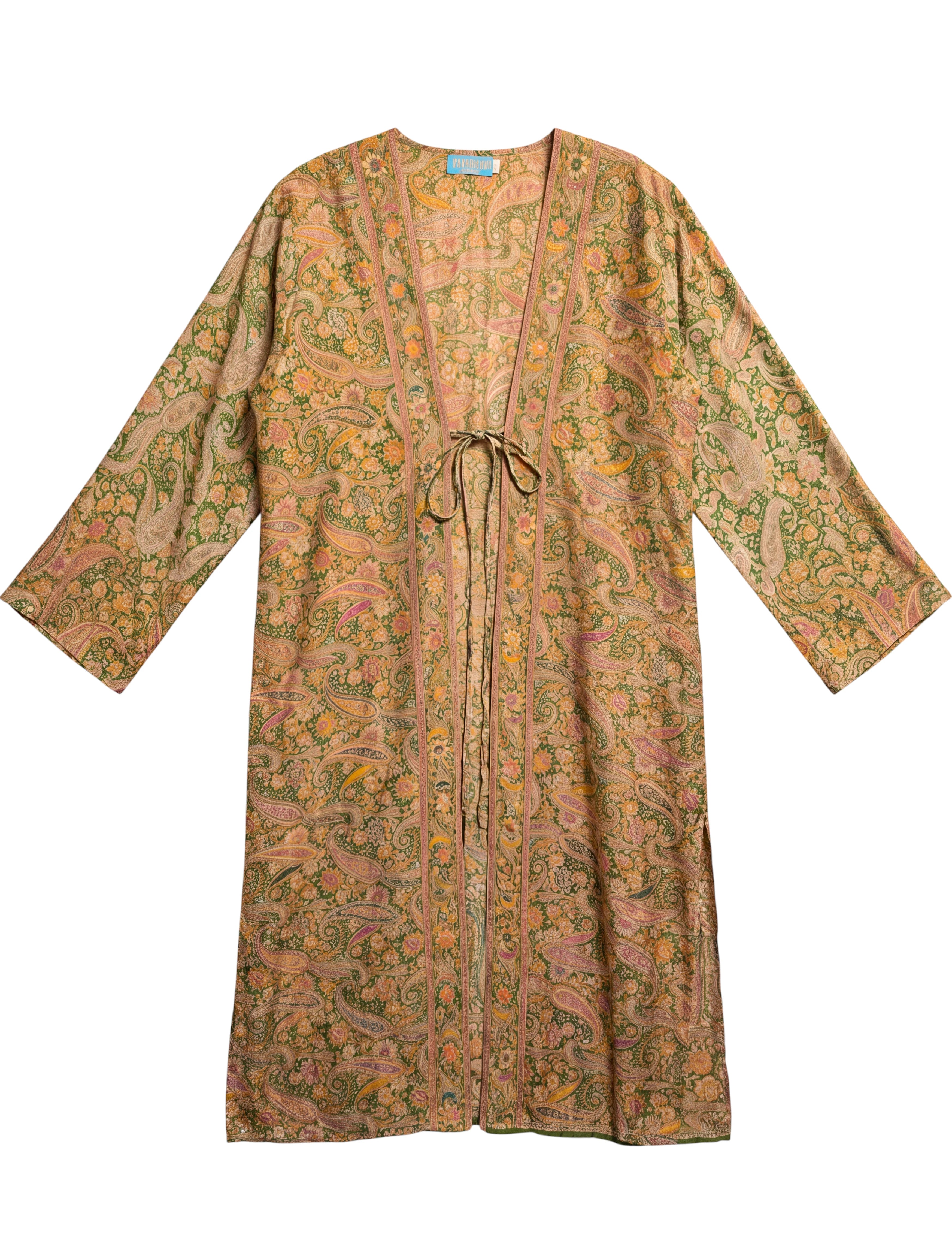 Flatlay frontside Tender Petal natural silk embroidered Yayavara Creation