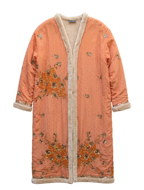 Flatlay frontside of The Magical embroideries natural silk
