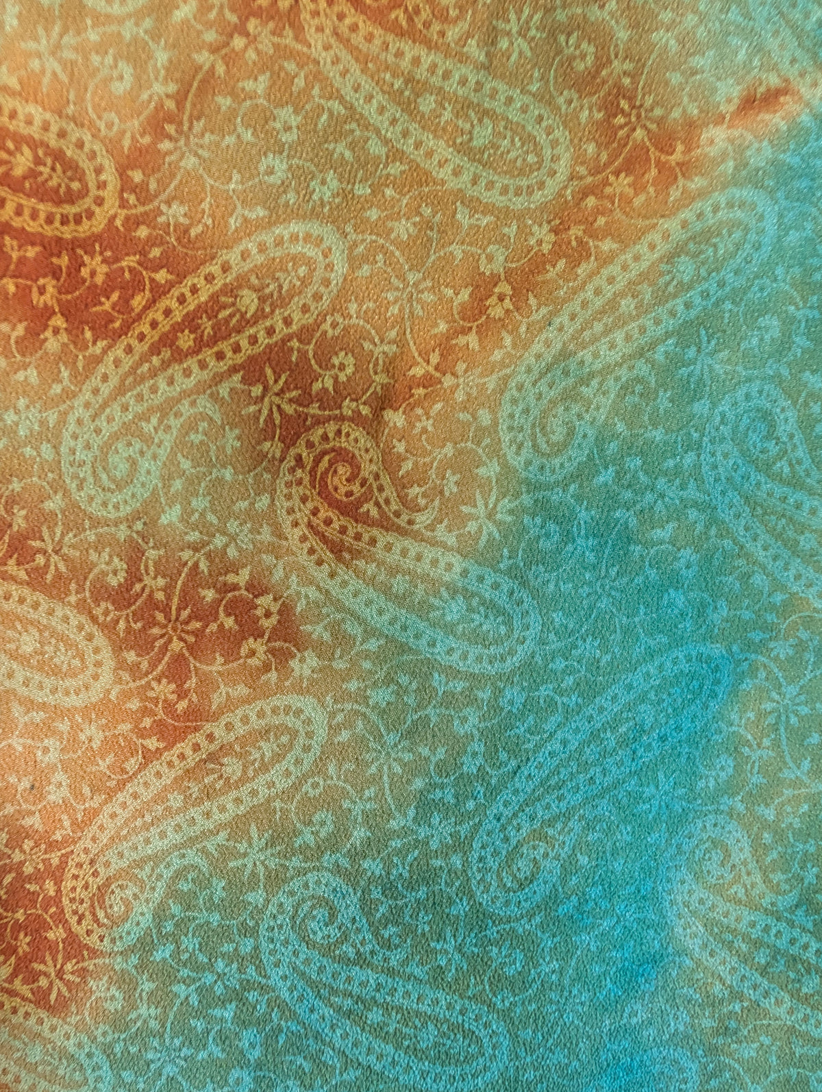 Honey Rain fabric detail natural silk and hand embroidery, one-of-a-kind wrap dress by Yayavara Creation