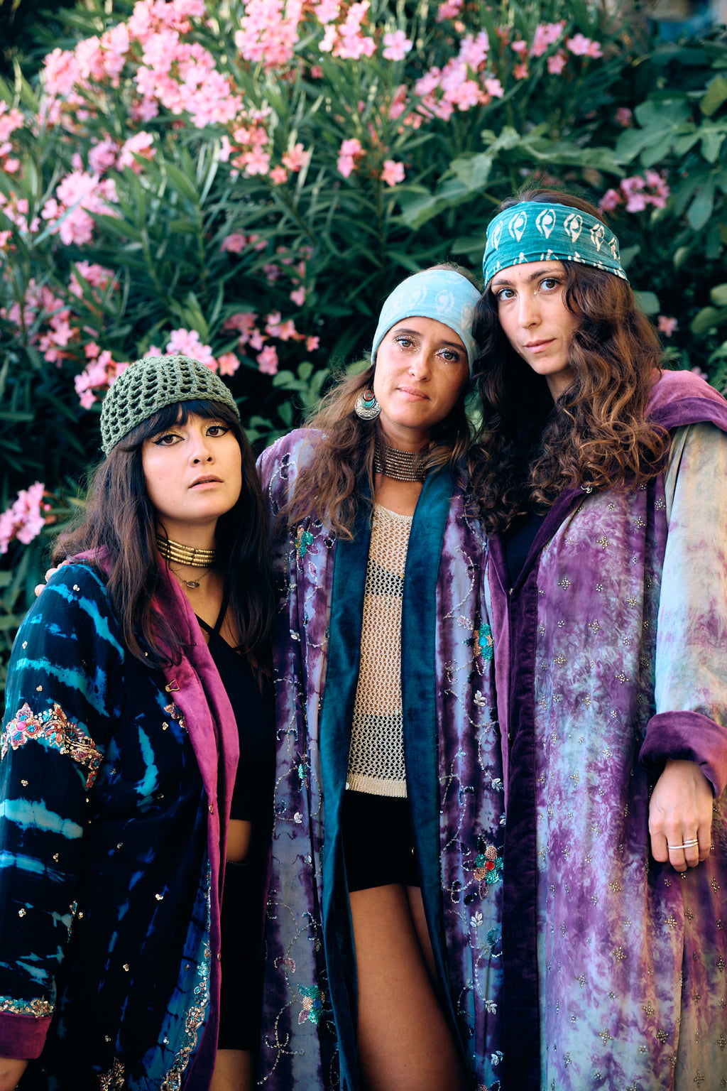 The Ritual women wearing lonh coat with cotton velvet lining consciously made by Yayavara Creation