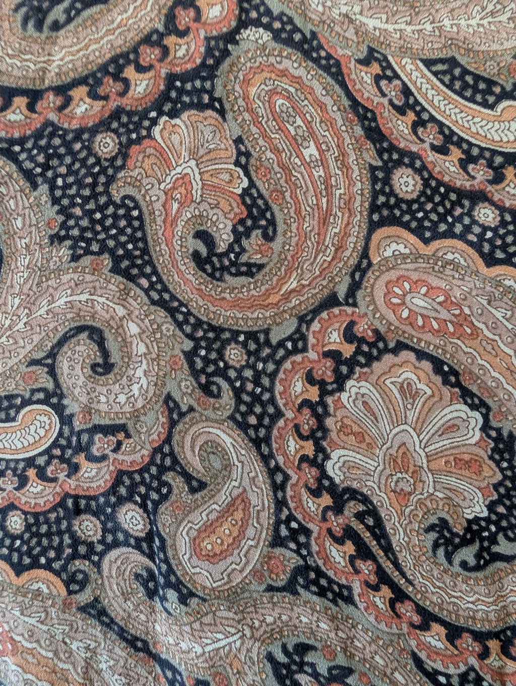 The Freedom natural silk long dress printed natural silk cashmire design