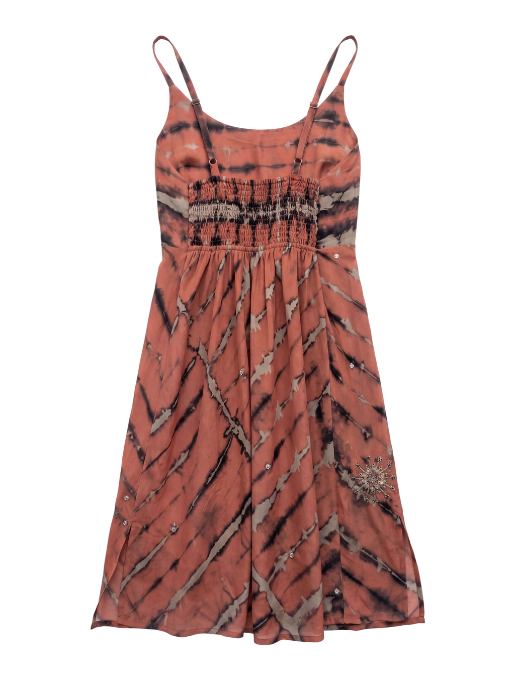 Robe The Muse en pure soie avec des broderies à la main tie and dye pièce unique au monde mode durable mode responsable slow fashion yayavara creation