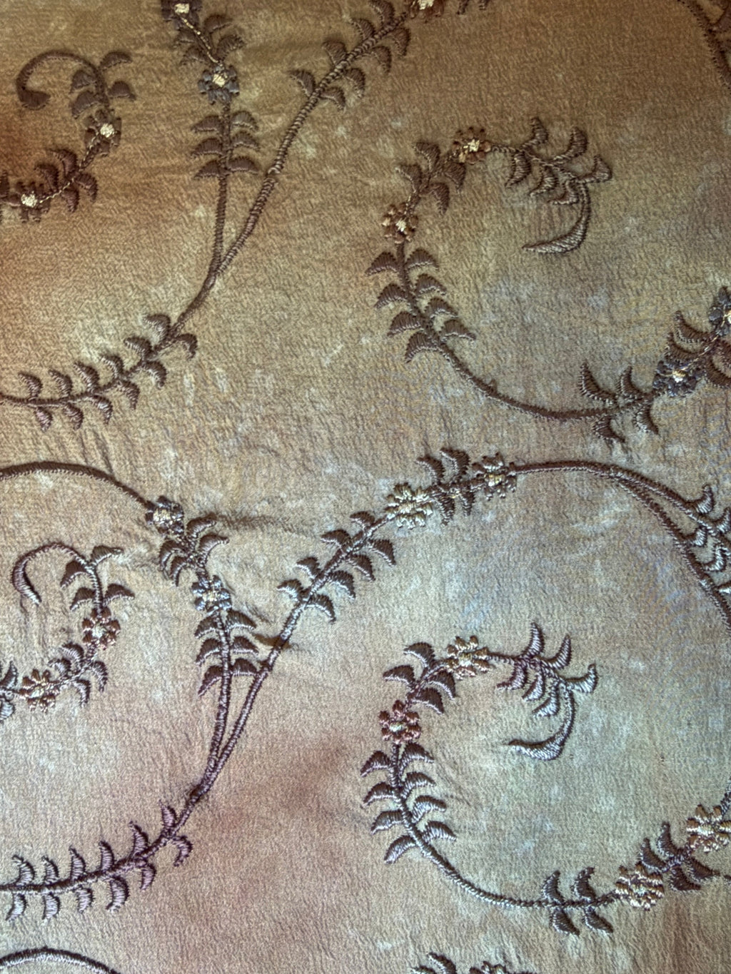 The Ceremonial · Ritual Silk · Handmade embroidery detail on pure silk, one of a kind piece by Yayavara Creation
