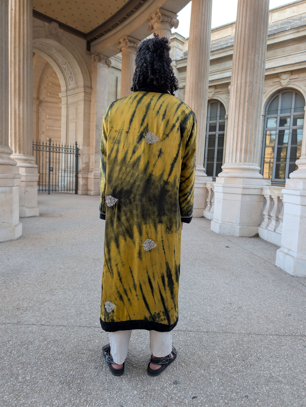 The Ceremonial Indira unique piece of garment satin silk conscious luxury and consciously made Yayavara Creation