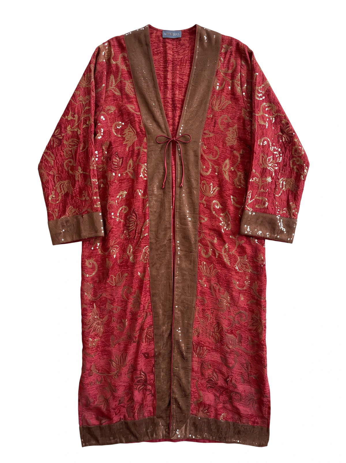 The Eternal longue veste en soie naturelle broderies Yayavara Creation