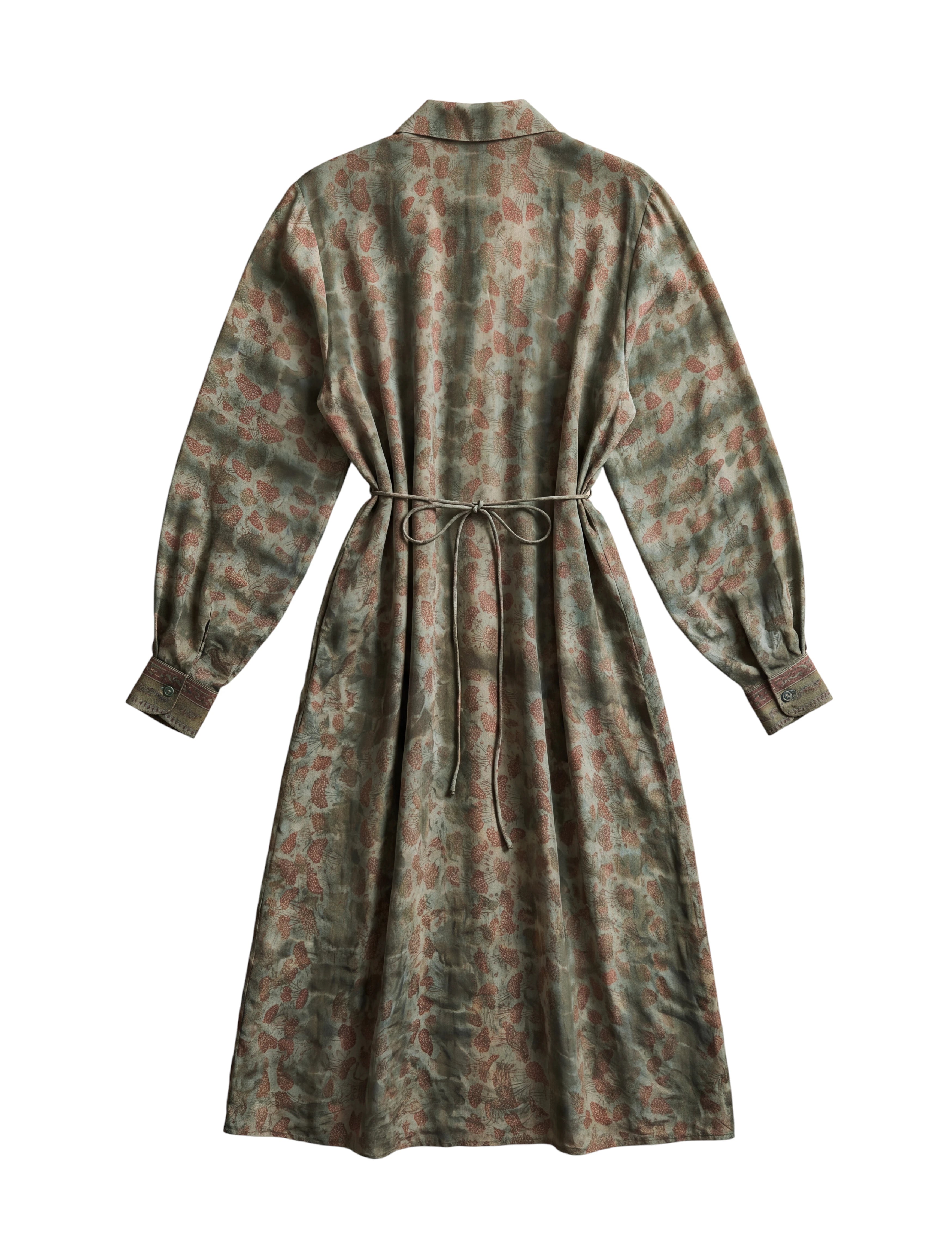 The Freedom wrap dress natural chinon silk conscious fashion ethical fashion conscious living unique garment handmade one of a kind garment