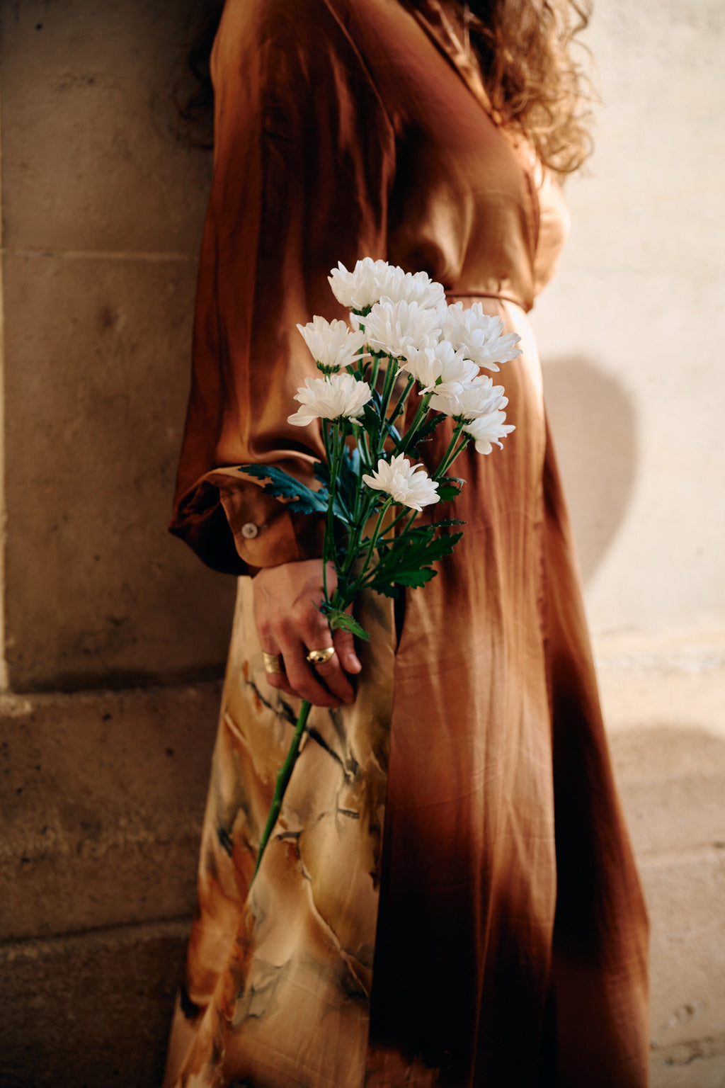 The Freedom wrap dress natural chinon silk conscious fashion ethical fashion conscious living fluid and light to wear unique garment handmade one of a kind garment