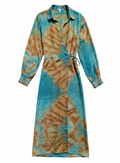 The Freedom dress one of a kind piece of sustainable luxury fashion made from vintage sari conscious fashion ethical fashion comfortable and fluid dress