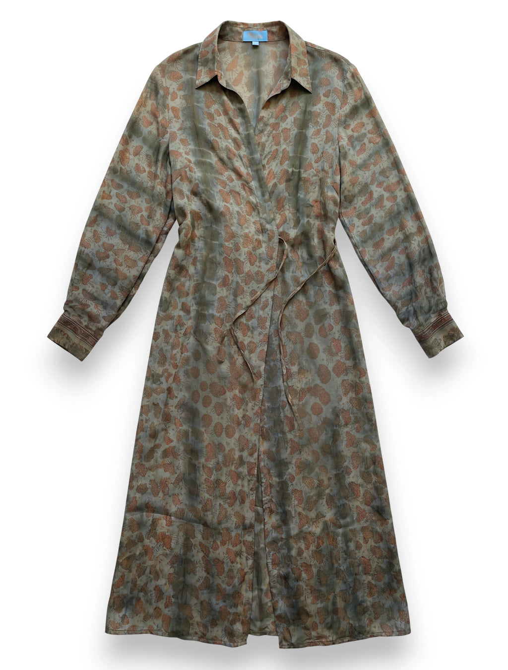 The Freedom wrap dress natural chinon silk conscious fashion ethical fashion conscious living unique garment handmade