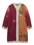 The Magical Aruna flatlay silk coat with fur lining Yayavara Creation