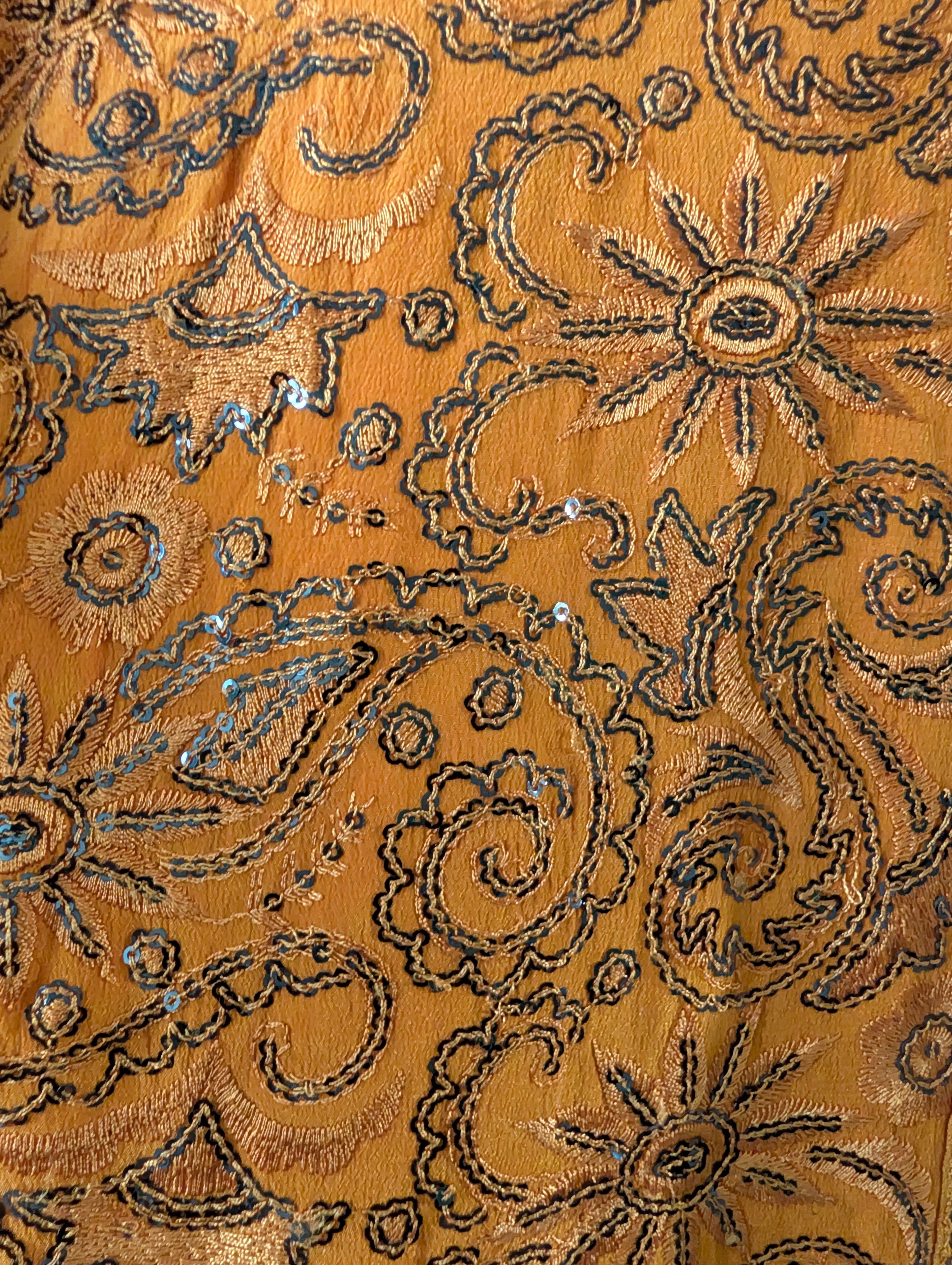 The_Magical_Saraswati zoom handmade embroidery