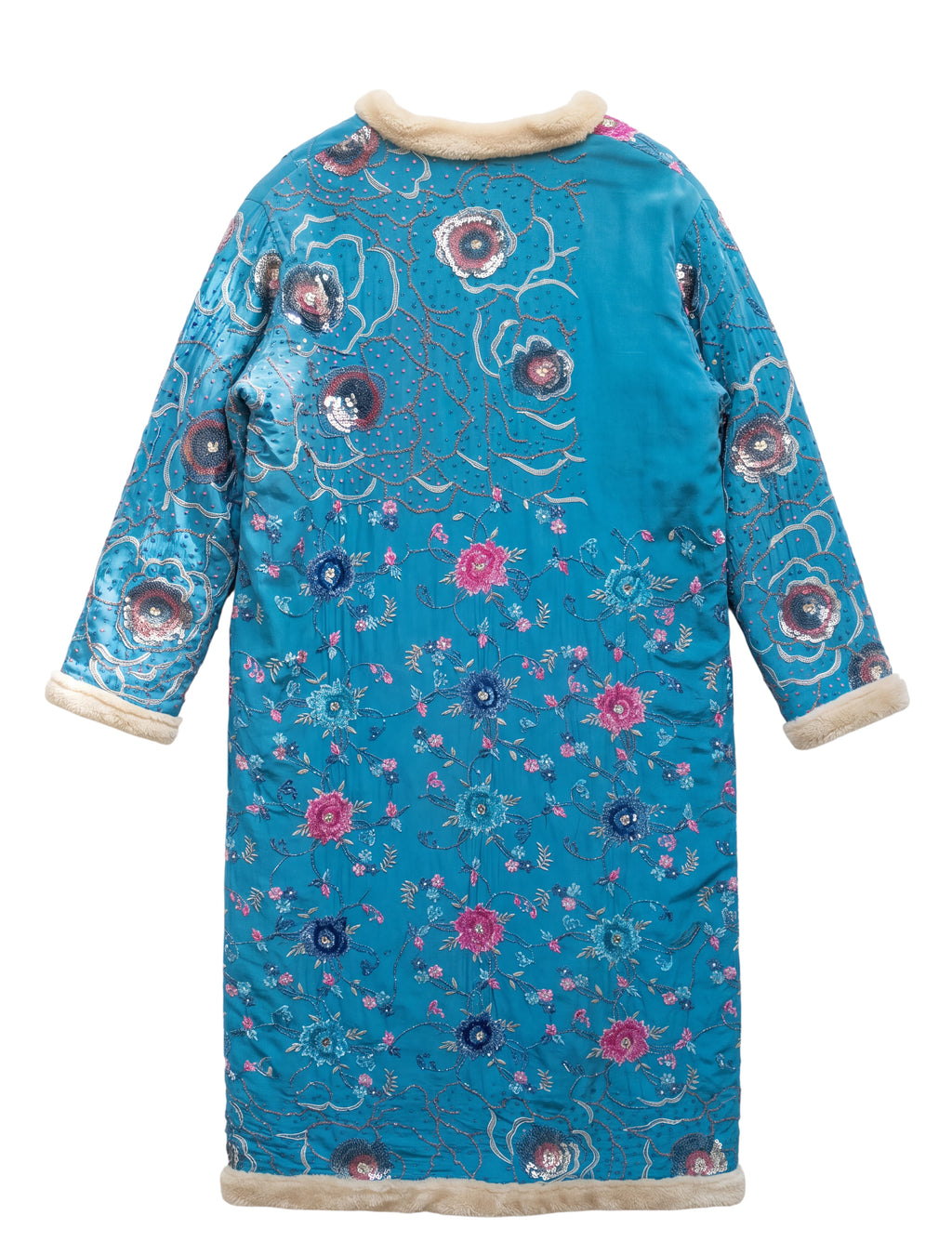 The Magical flatlay backside natural silk embroidred coat Yayavara Creation