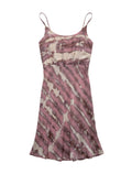 The Muse cute dress easy to wear natural silk tie and dye with handmade embroidery by Yayavara Creation