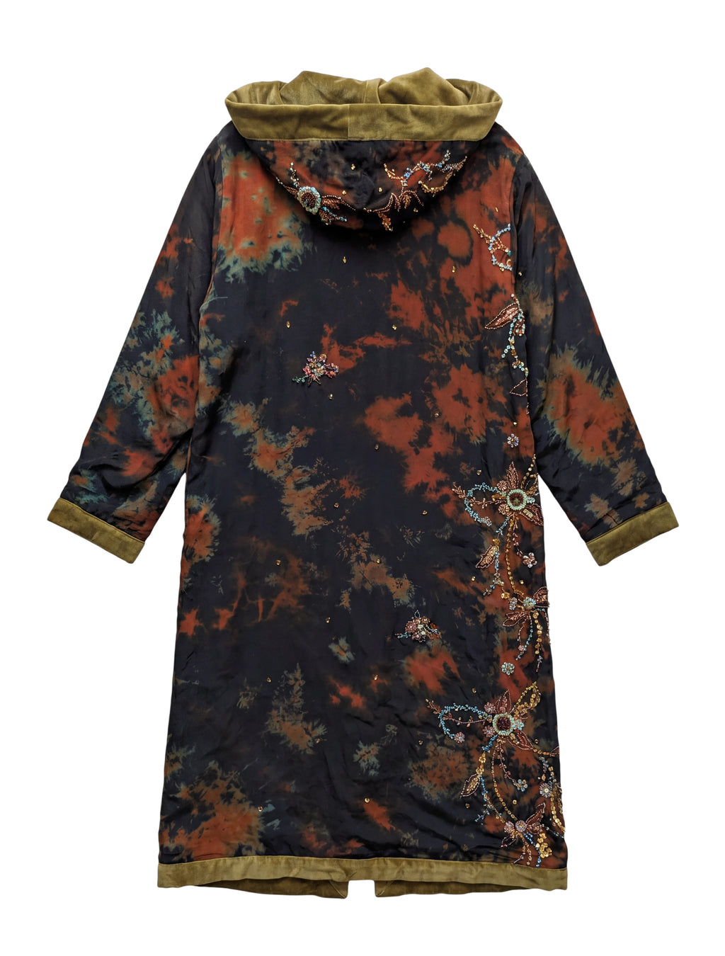 The Ritual a one of a kind piece of garment vintage silk embroidery unisex collection sustainable fashion Yayavara Creation
