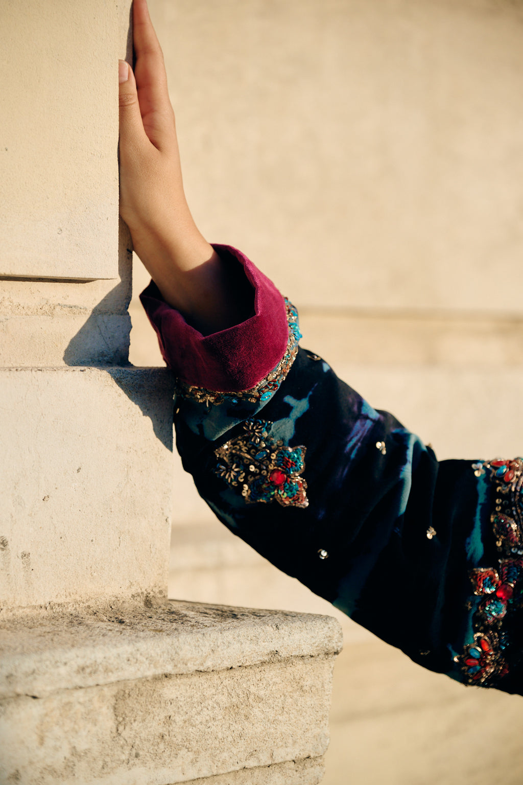 The Ritual handmade embroidery consciously made natural fabrics and handmade embroidery