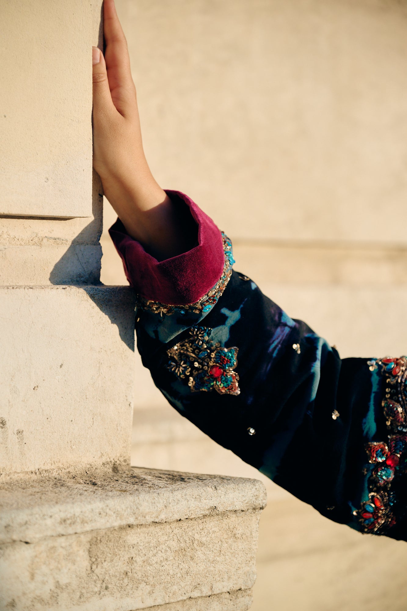 The Ritual handmade embroidery consciously made natural fabrics and handmade embroidery