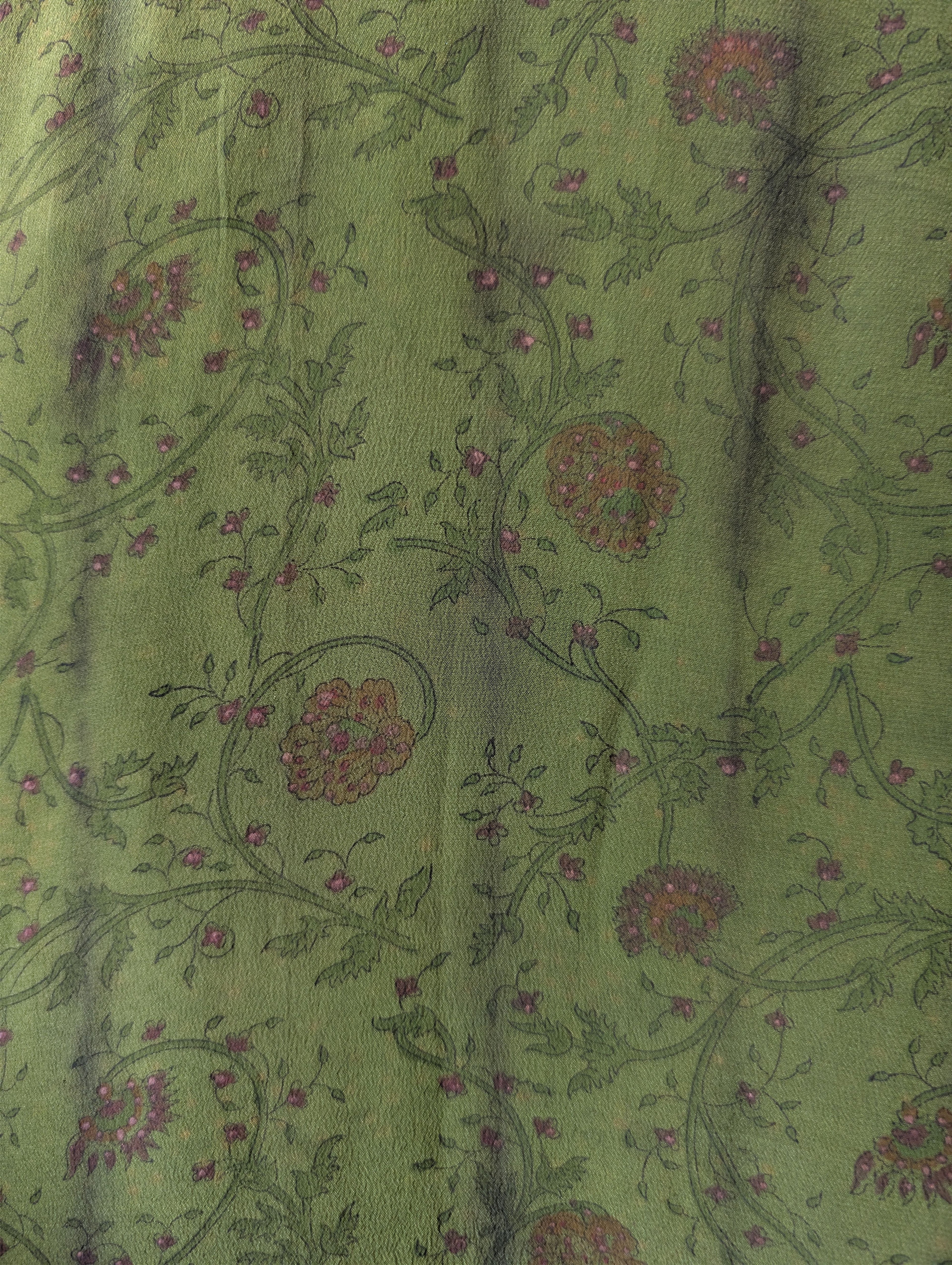 Twilight_Garden The Freedom long natural silk dress details fabric